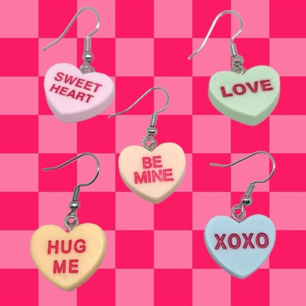 Charming Heart Message Earrings